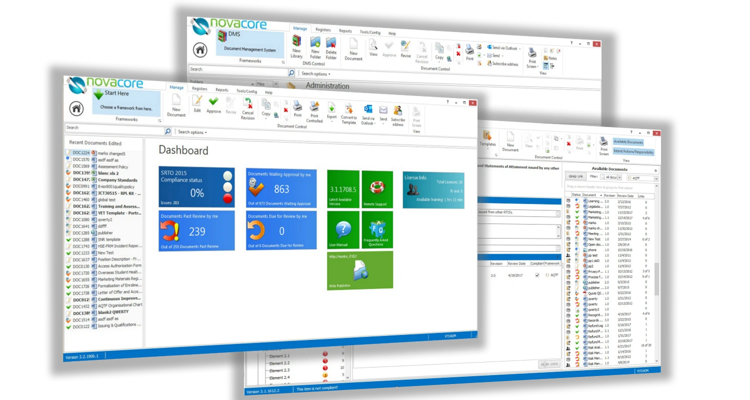 Novacore software
